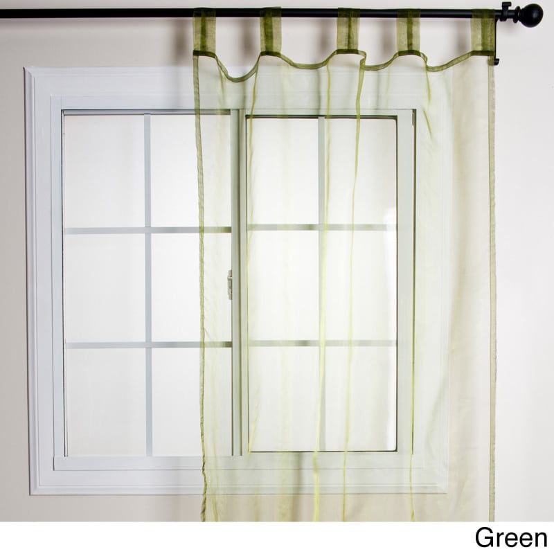 Tissue Organza Sheer Tab Top Curtain Panel