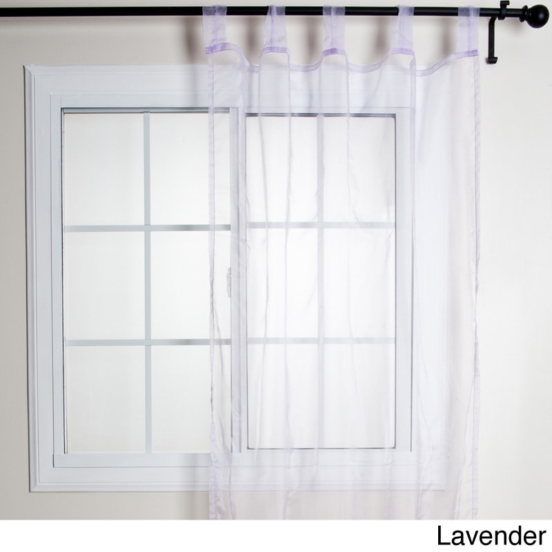 Tissue Organza Sheer Tab Top Curtain Panel