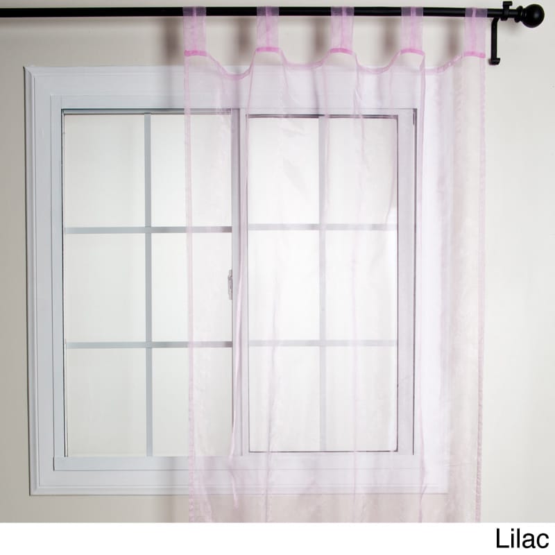 Tissue Organza Sheer Tab Top Curtain Panel