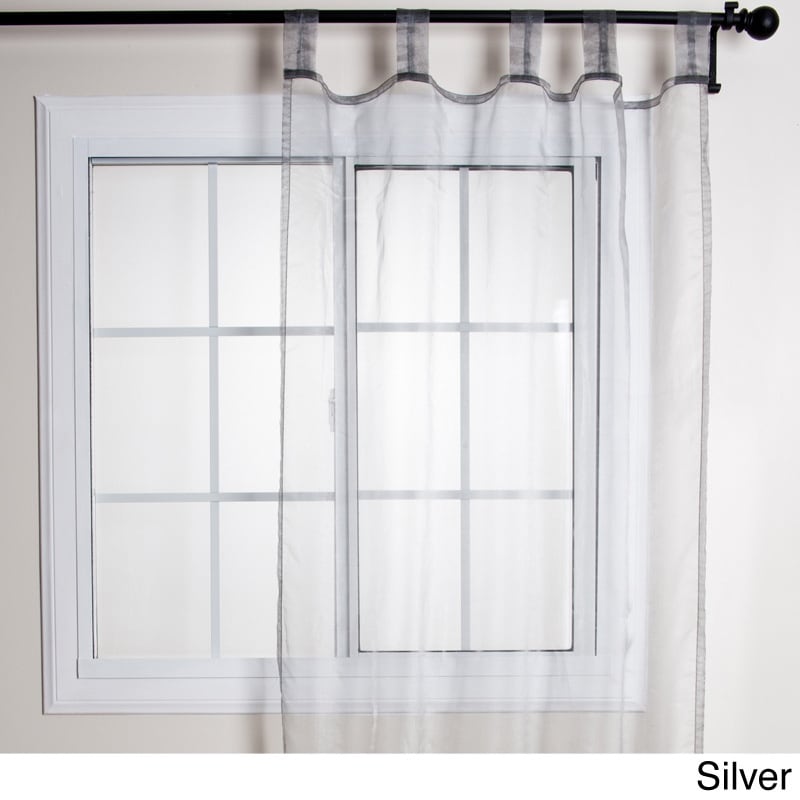 Tissue Organza Sheer Tab Top Curtain Panel