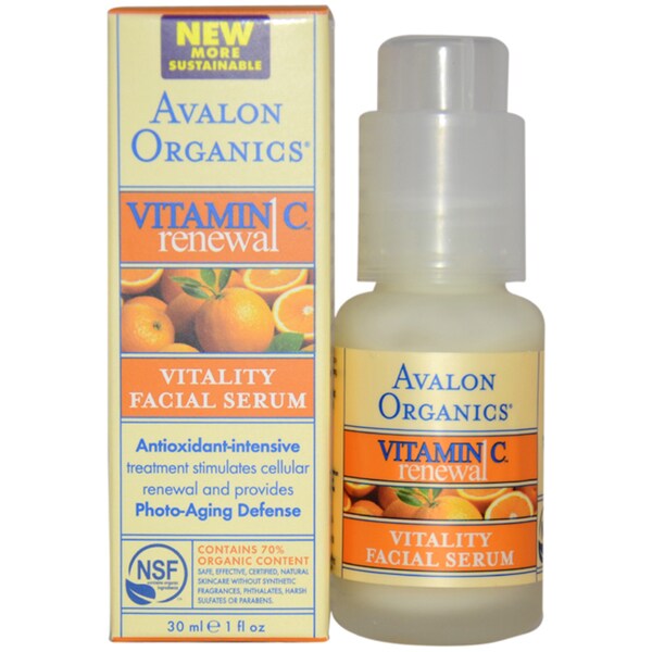Avalon Organics Vitamin C Renewal Vitality 1-ounce Facial Serum 