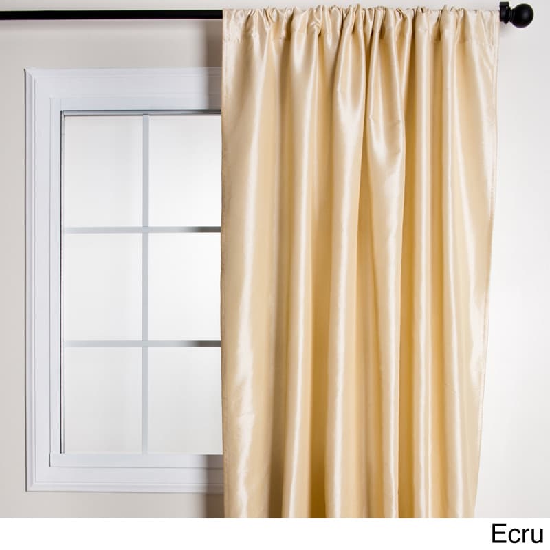 Classic Faux Silk Taffeta Curtain Panel