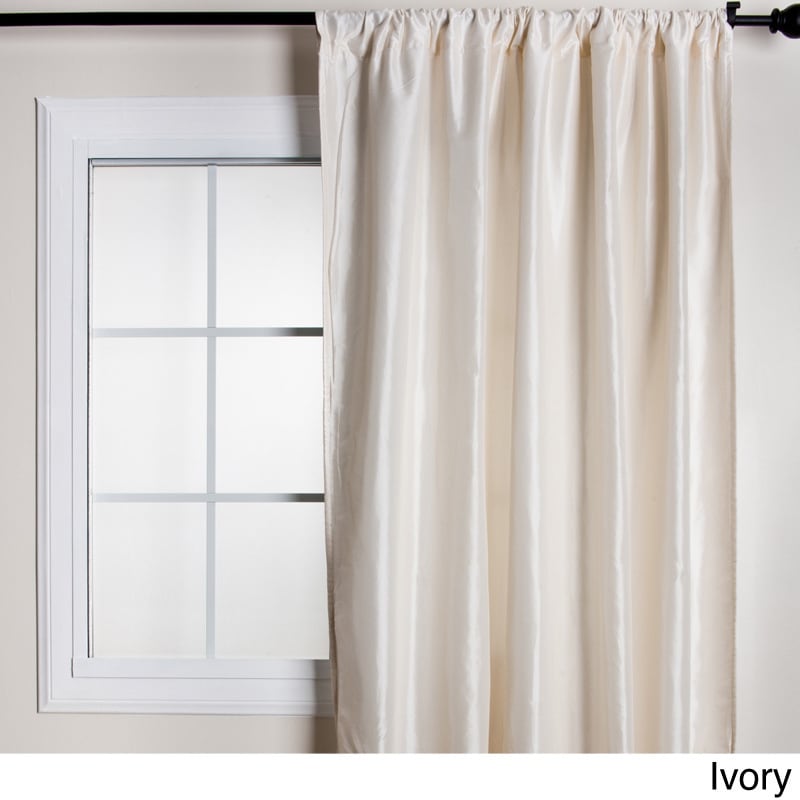 Classic Faux Silk Taffeta Curtain Panel