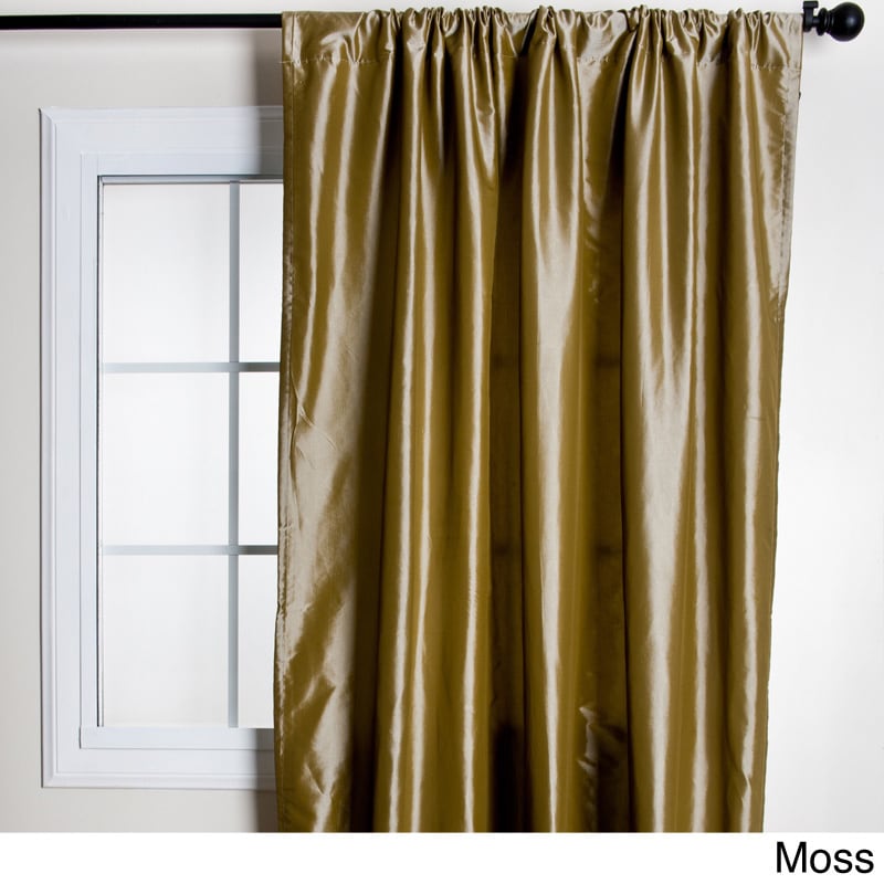 Classic Faux Silk Taffeta Curtain Panel