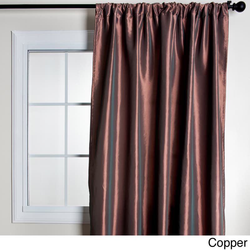 Classic Faux Silk Taffeta Curtain Panel