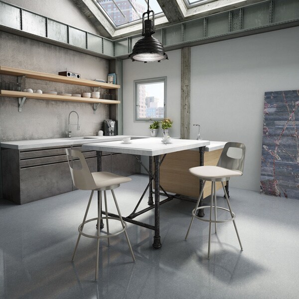 Amisco Ovo 30-inch Swivel Bar Stool