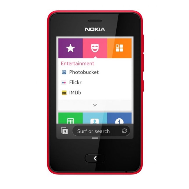 Nokia Asha 501 Unlocked GSM Touchscreen Red Cell Phone   15910118