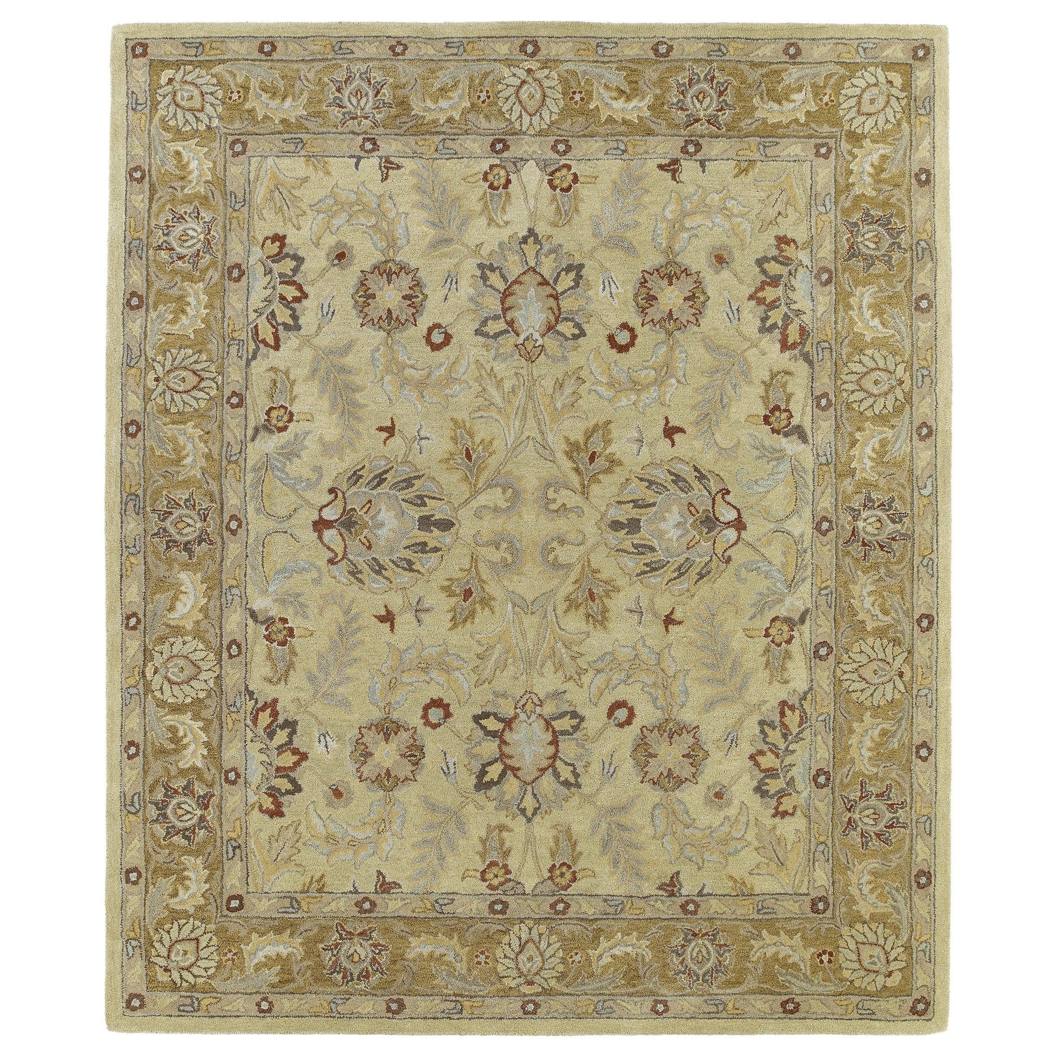 Hand tufted Joaquin Camel Agra Wool Rug (8 X 10)