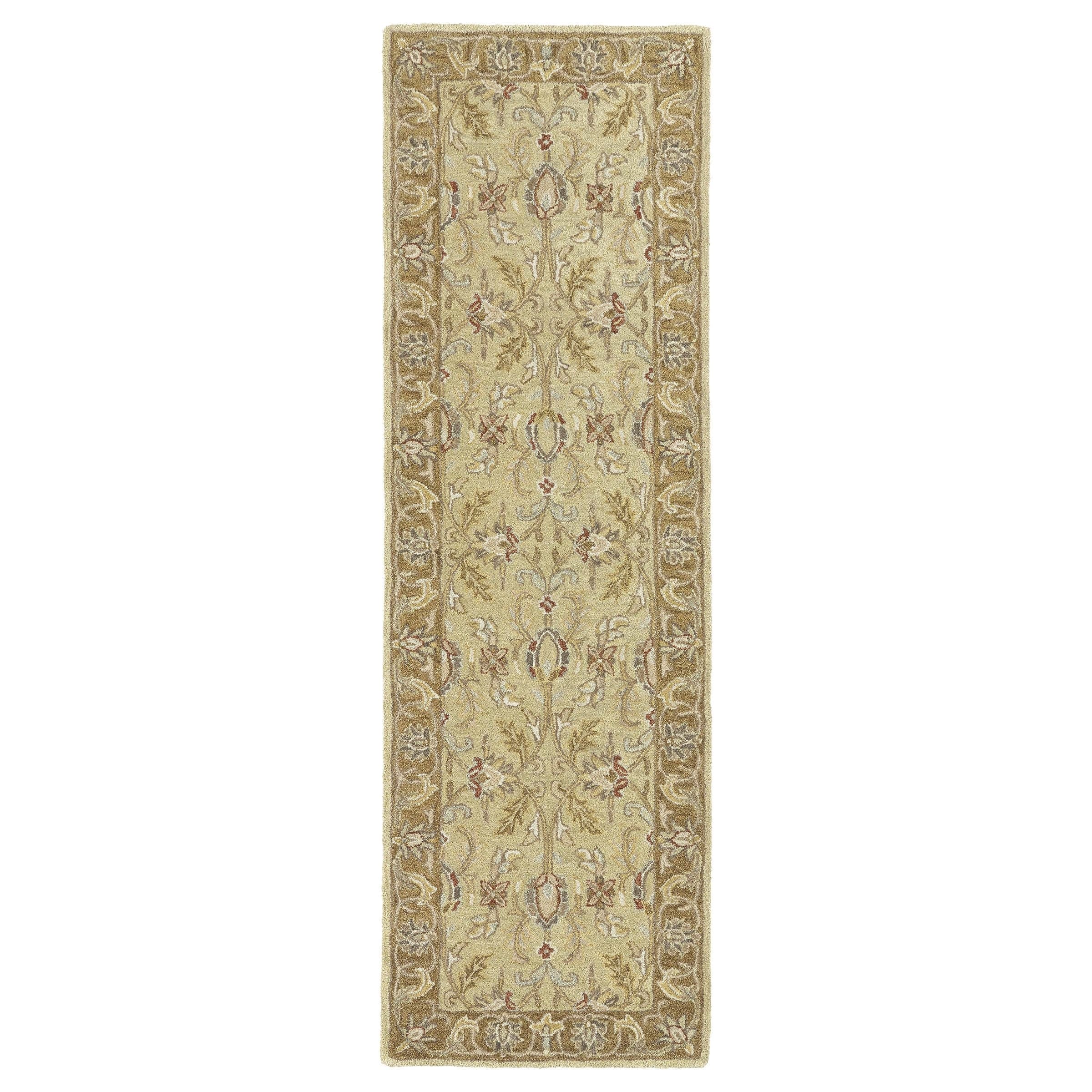 Hand tufted Joaquin Camel Agra Wool Rug (26 X 8)