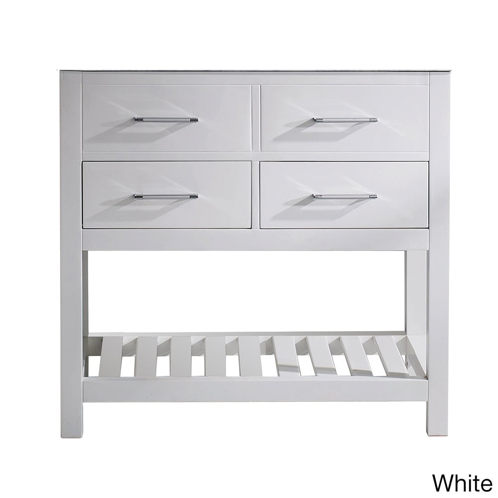 Virtu Virtu Usa Caroline Estate 36 inch Single Sink Cabinet Only Bathroom Vanity White Size Single Vanities