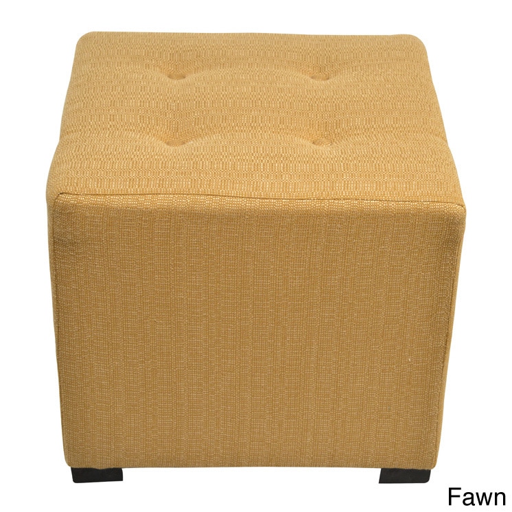 Merton 4 button Tufted Square Candice Ottoman