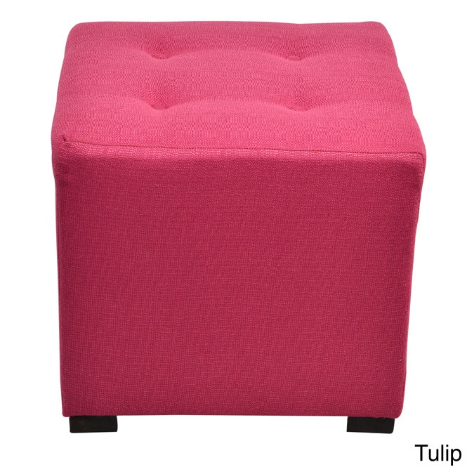 Merton 4 button Tufted Square Candice Ottoman