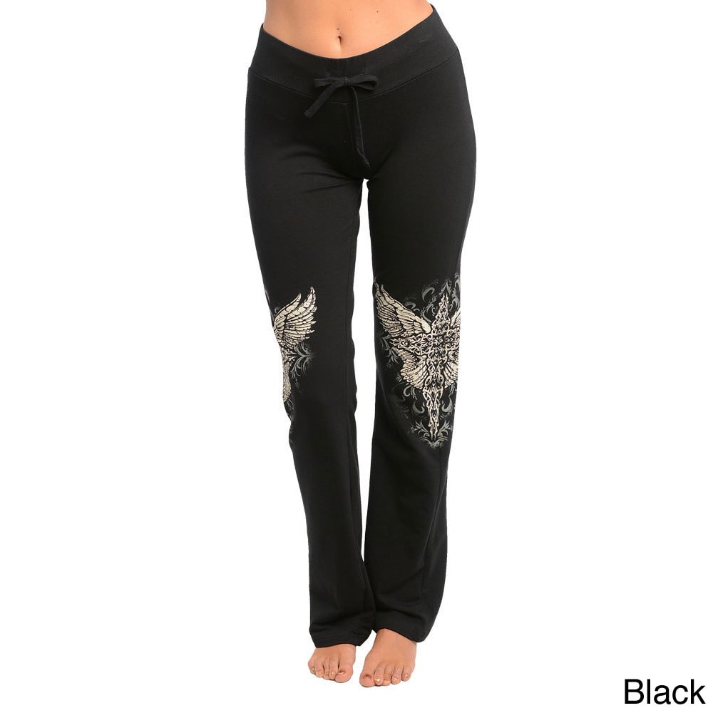 Stanzino Womens Rhinestone Detailed Lounge Pants