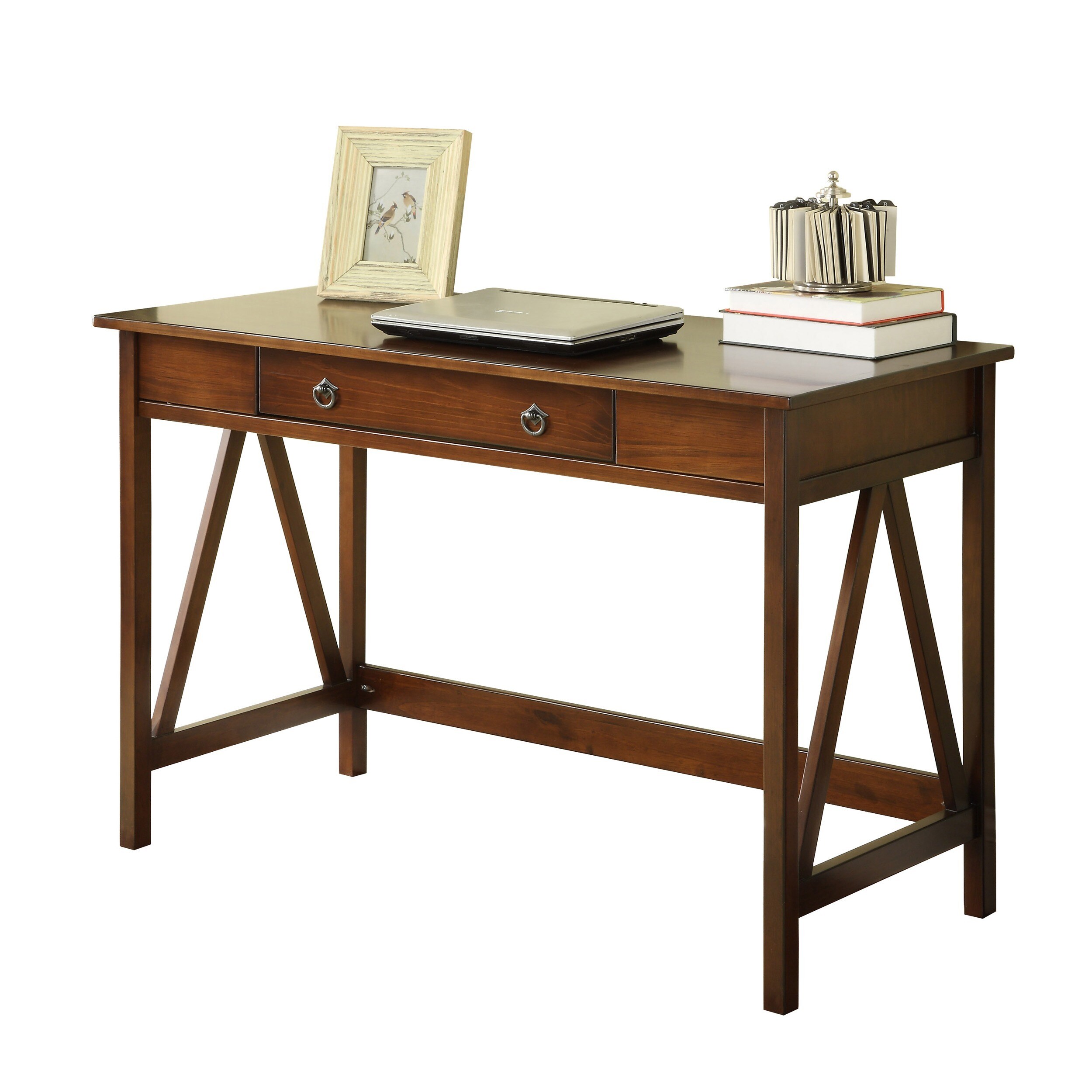 Shop Copper Grove Cranesbill Antique Tobacco Brown Writing Desk