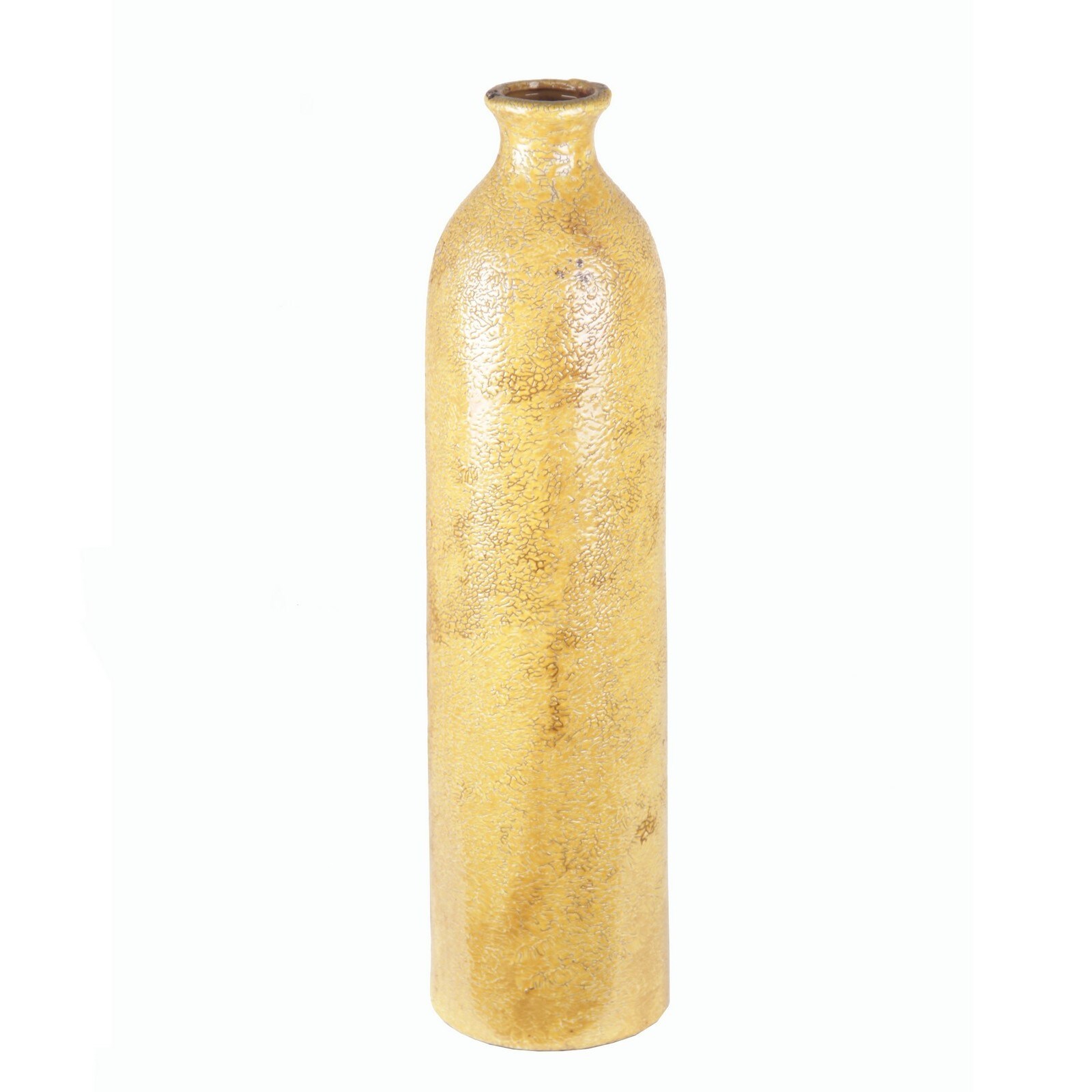 Privilege Large Ceramic Antique Yellow Vase