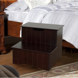 K and B Furniture Co KandB Wood Storage Step Stool (Cherry)