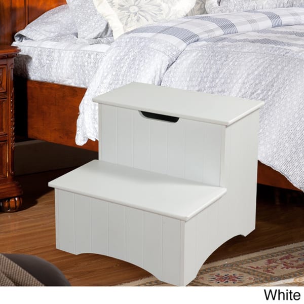 Wooden Stool for Adults and Kids with Storage Bed Bath & Beyond 8649732