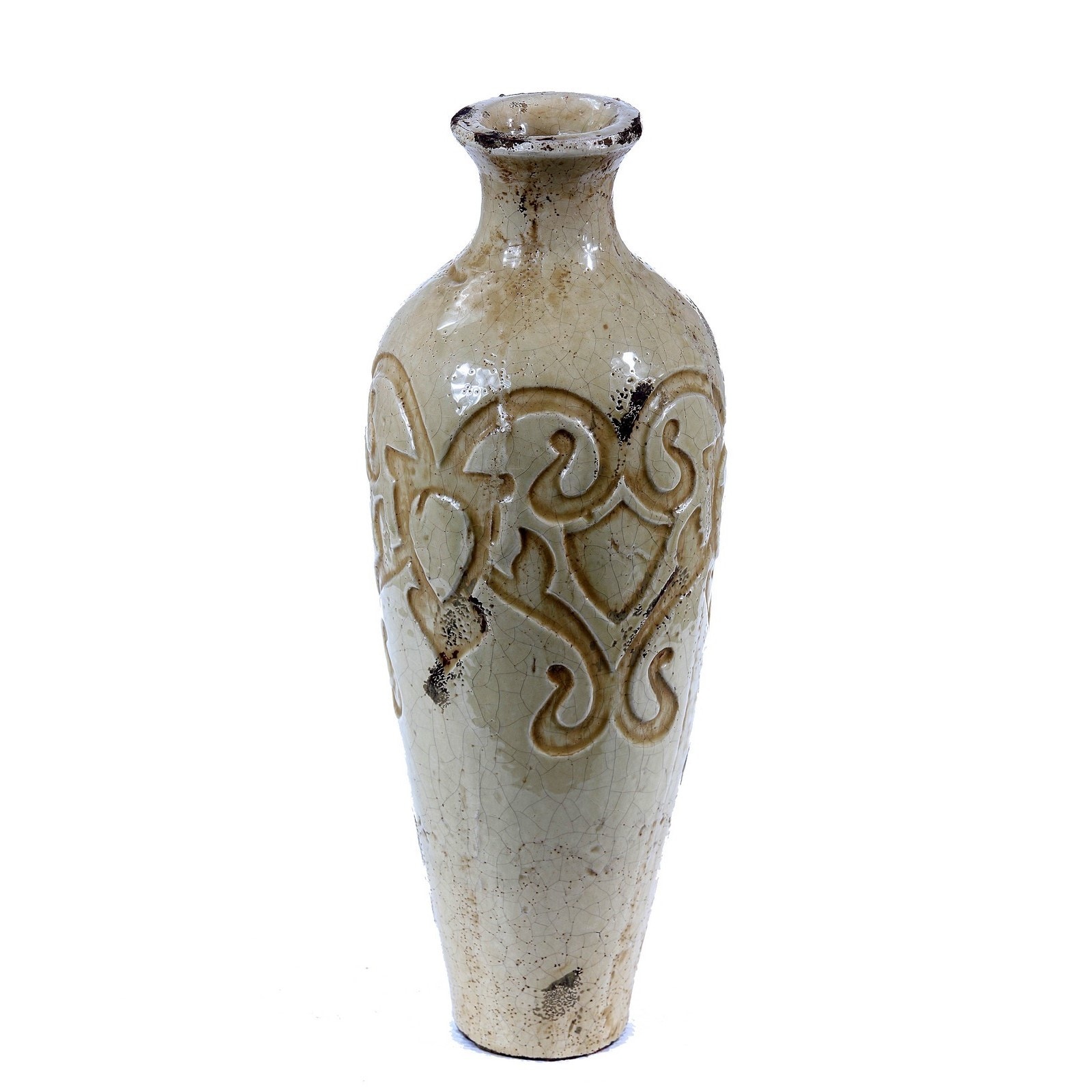 Privilege White Medium Decorative Ceramic Vase