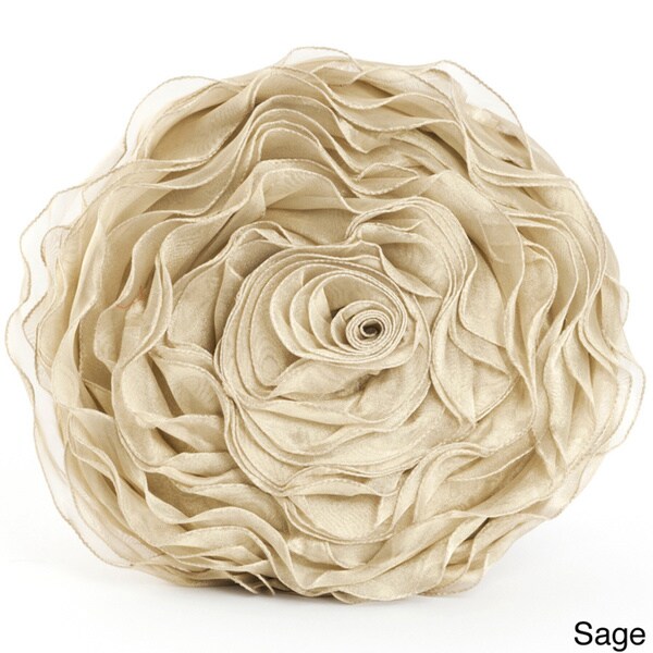 rose throw pillow