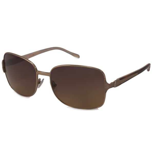 Fossil Women'sie Rectangular Metal Sunglasses Fossil Fashion Sunglasses