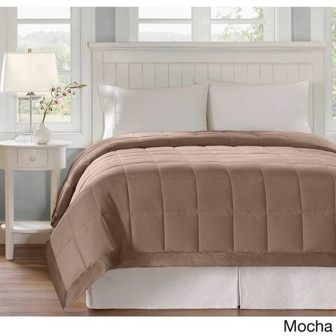 Madison Park Prospect Lightweight Down Alternative Blanket with Satin Trim