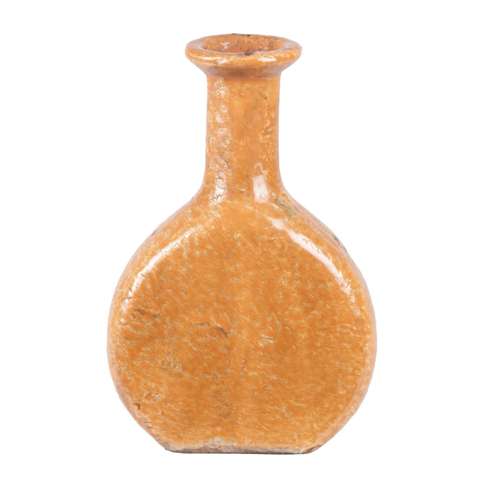 Privilege Small Orange Ceramic Vase