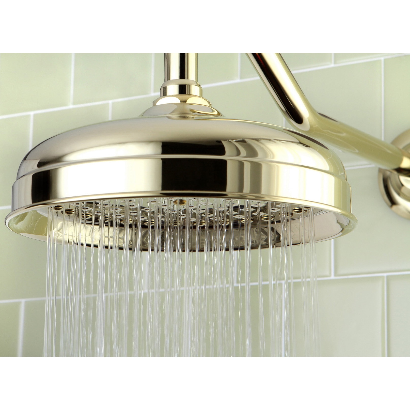 TWO New Sleek best Gold Kingston Brass Modern Shower Heads