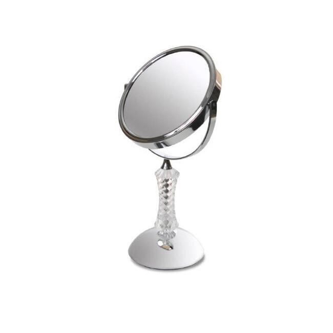 Crystal Chrome Bath Vanity Mirror - Silver