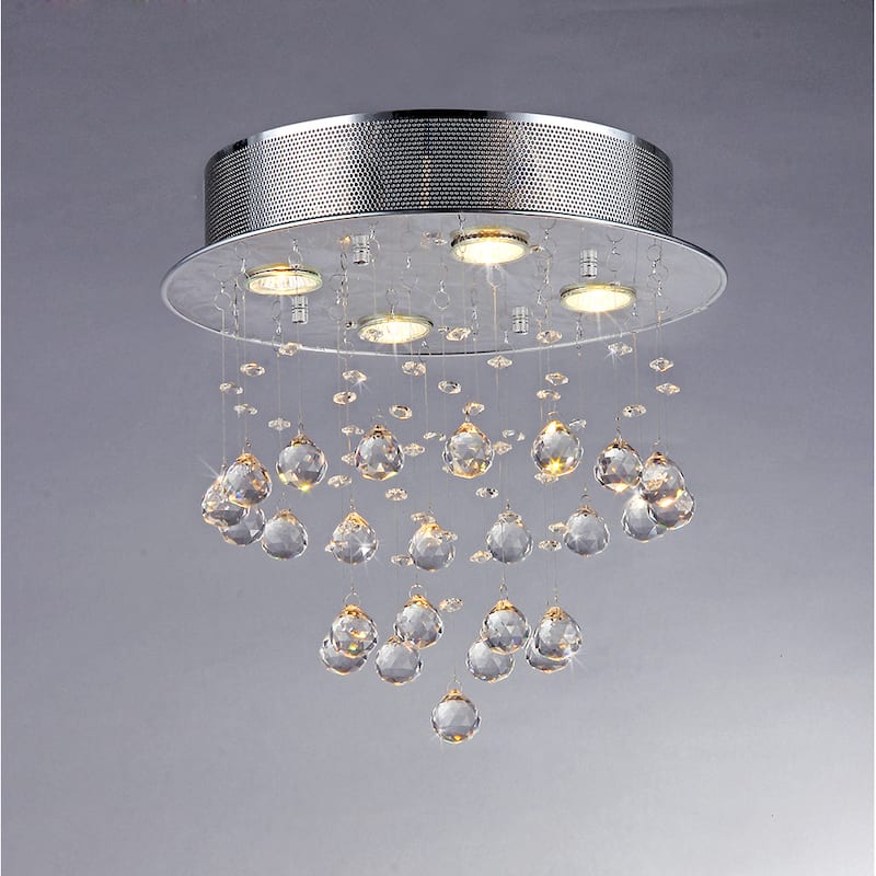 Marks Crystal 4-light Chrome Chandelier