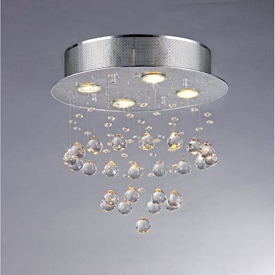Marks Crystal 4-light Chrome Chandelier