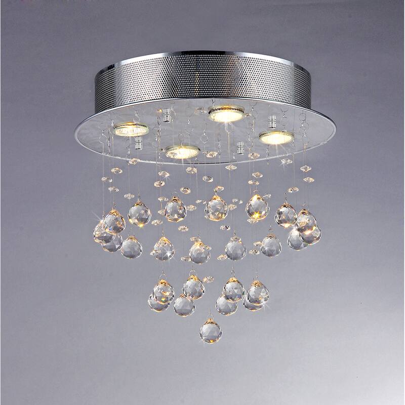 Marks Crystal 4-light Chrome Chandelier