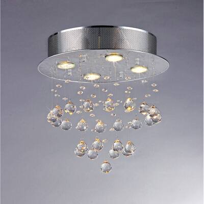 Marks Crystal 4-light Chrome Chandelier