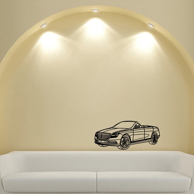 Chrysler Sebring Convertible Coupe Wall Art Vinyl Decal Sticker (Glossy blackEasy to apply, instructions includedDimensions 25 inches wide x 35 inches long )