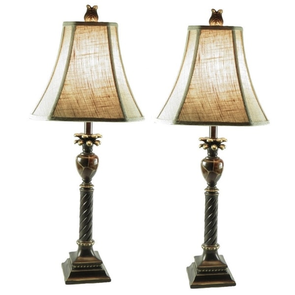 black and gold bedside lamps