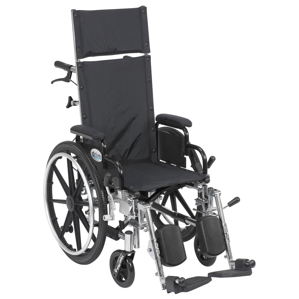 Viper Plus Lightweight Reclining Elevating Legrest Flip back Detachable Arm Wheelchair