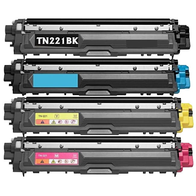 Brother Tn221 Remanufactured Compatible Toner Cartridge Set (pack Of 4)