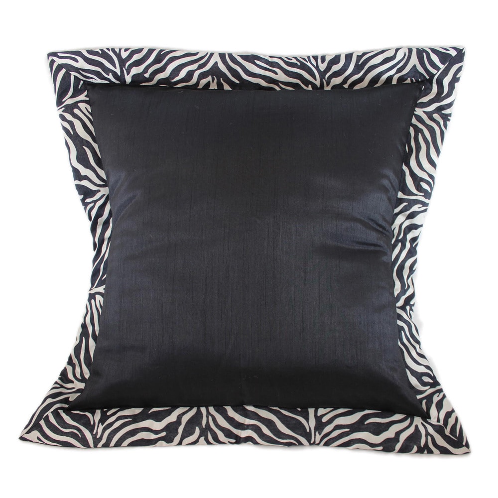 Sherry Kline Sherry Kline True Safari Black Euro Sham (set Of 2) Black Size Euro Square