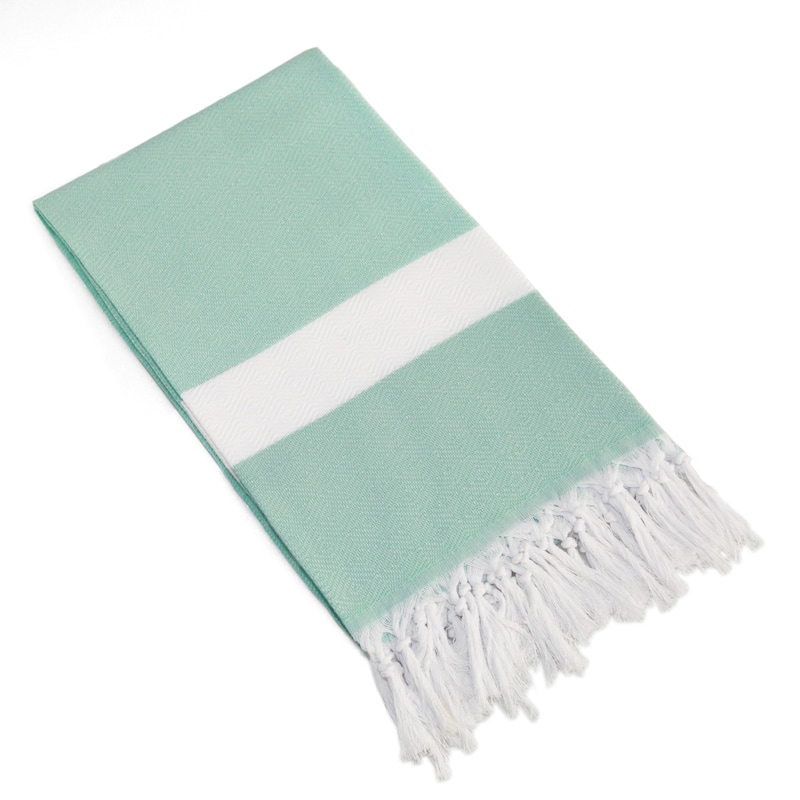 Authentic Pestemal Fouta Diamond Weave Turkish Cotton Bath/ Beach Towel