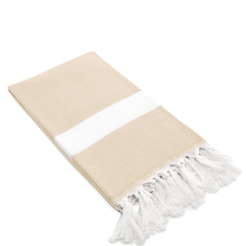 Authentic Pestemal Fouta Diamond Weave Turkish Cotton Bath/ Beach Towel
