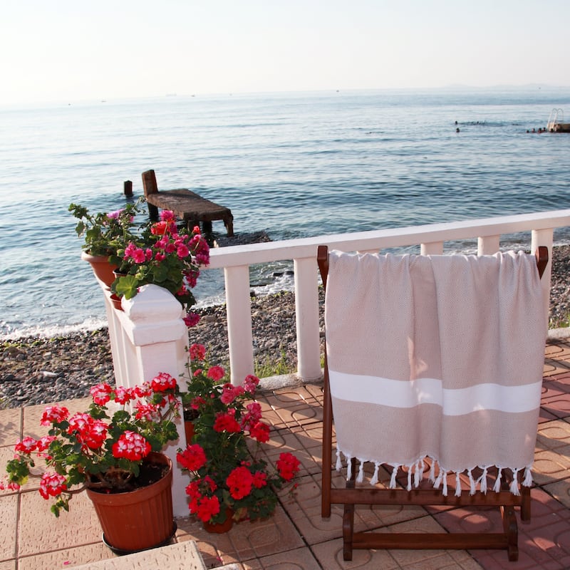 Authentic Pestemal Fouta Diamond Weave Turkish Cotton Bath/ Beach Towel