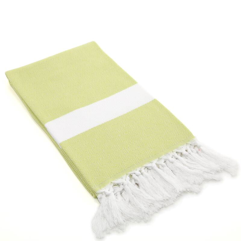 Authentic Pestemal Fouta Diamond Weave Turkish Cotton Bath/ Beach Towel