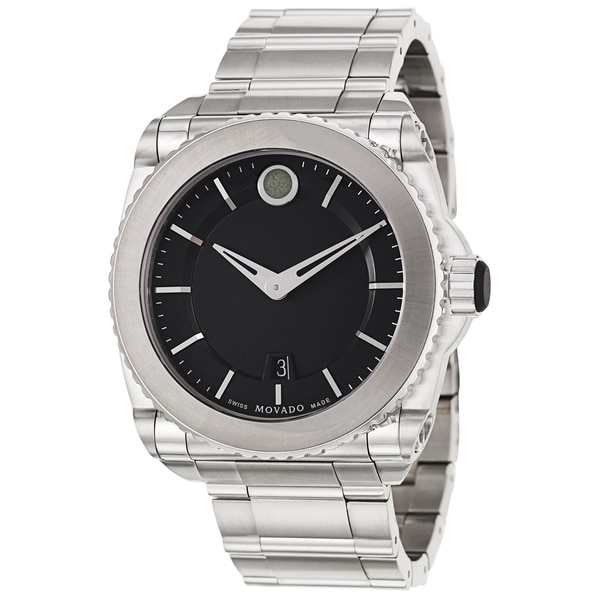 Movado Mens Master Stainless Steel Swiss Quartz Watch   15912674