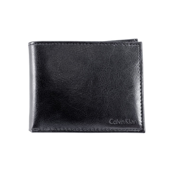 Shop Calvin Klein Men's Black Bifold Leather Wallet - Free Shipping On ...