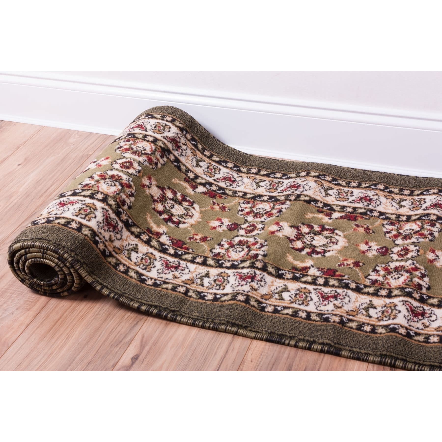 Antep Oriental Green Runner Rug (2 X 73)