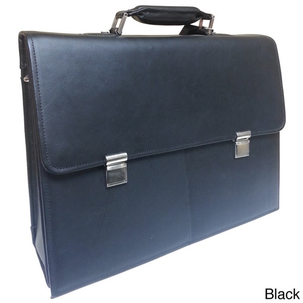 Jourdan Flap Over Leather Briefcase Jourdan Leather Briefcases