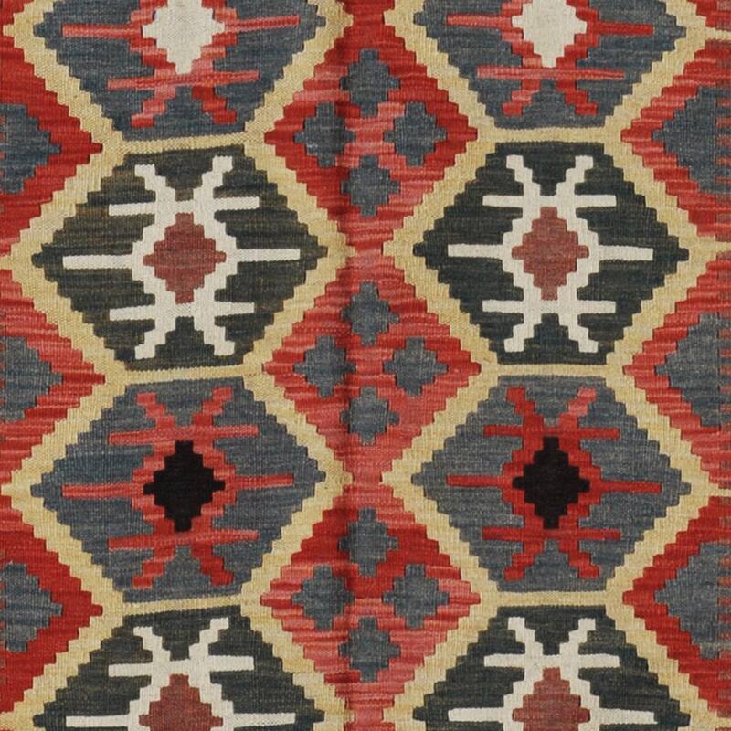 HERAT ORIENTAL Handmade One-of-a-Kind Wool Kilim - 5'8 x 7'9