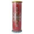 Handcrafted Hand-painted Wooden Umbrella Stand (India)