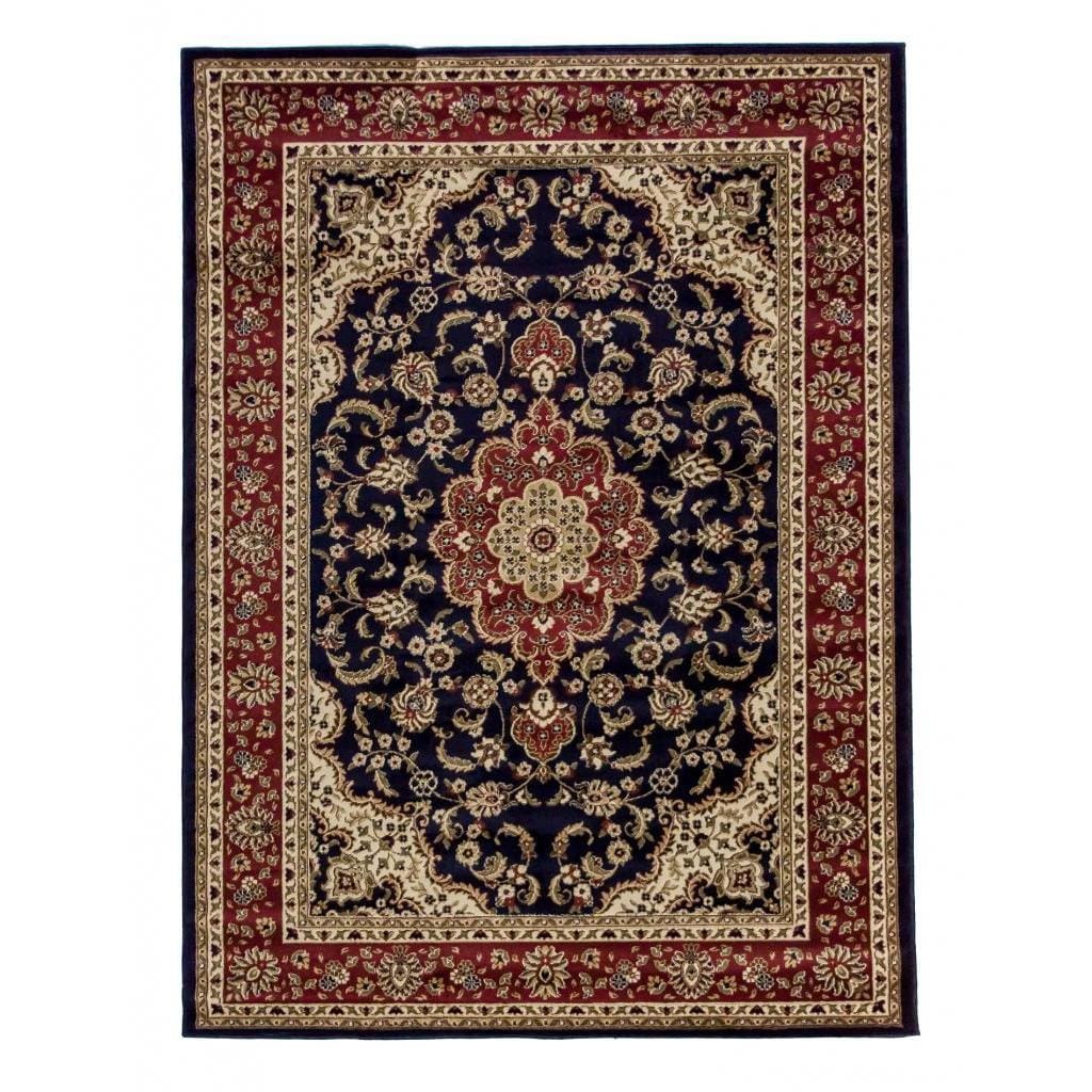 Medallion Navy Traditional Rug (23 X 311)