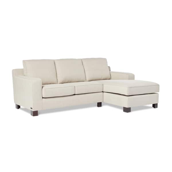 Shop Abbyson Sectional Sofa With Chaise In Light Grey On Sale