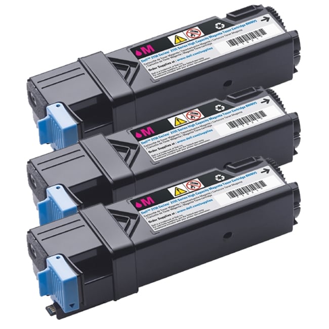 Dell 2150/ 2155 Compatible Magenta Toner Cartridge (pack Of 3) (MagentaPrint yield 3,000 pages at 5 percent coverageModel NL 3x Dell 2150 MagentaPack of Three (3) cartridgesNon refillableWe cannot accept returns on this product. )